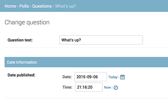 Form has fieldsets now