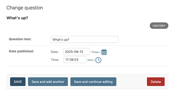 Redigering av formulär för frågeobjekt